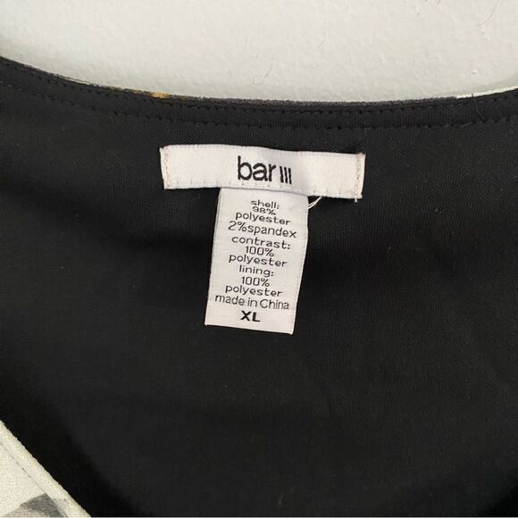 Bar III Women’s Floral Mini Sleeveless Zipper Front Dress size XL - Picture 2 of 3